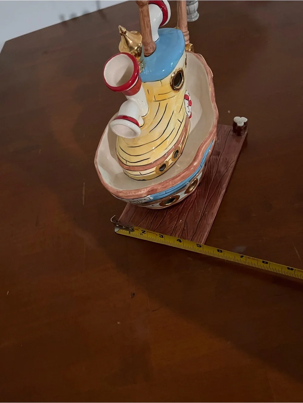 Donald Duck Ceramic Boat Tea Light Candle Holder